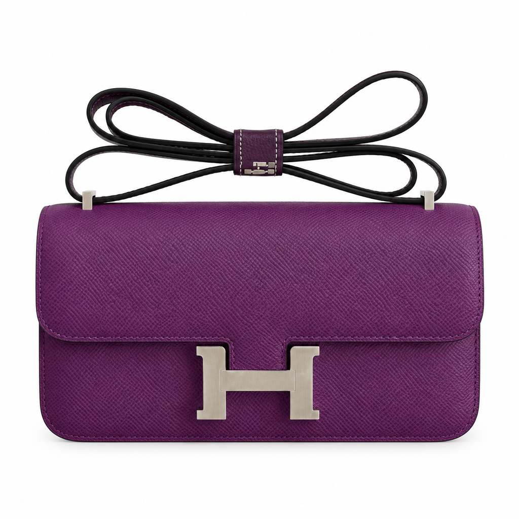 Hermès Constance 26 Anemone Epsom Palladium HW