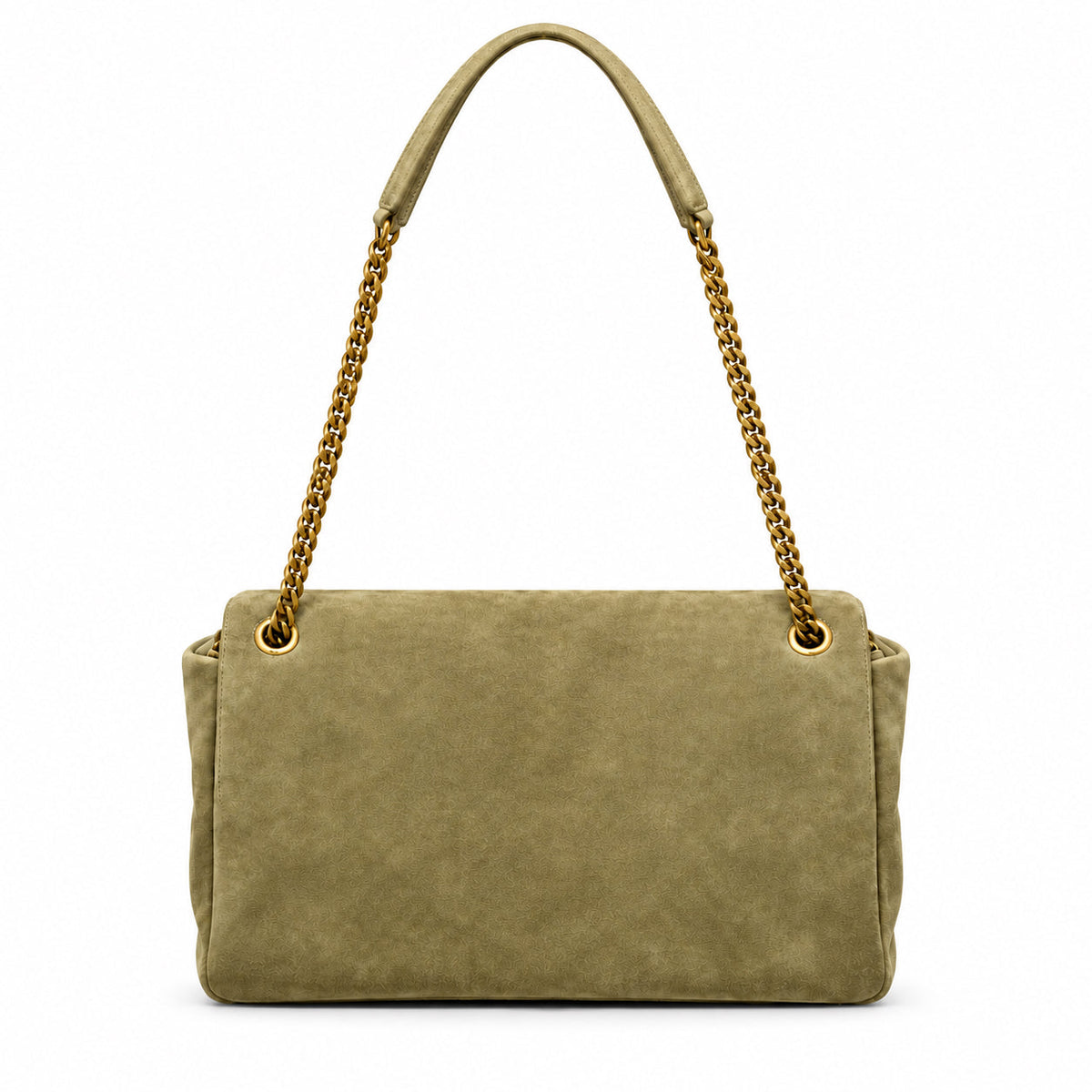 YSL Saint Laurent Calypso Suede Bag – Sage