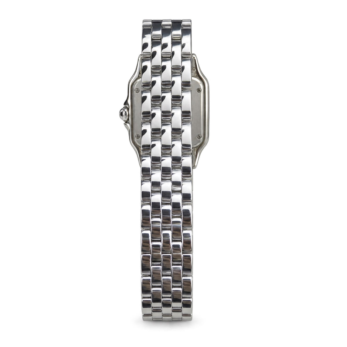 Cartier Panthère de Cartier Medium Stainless Steel White Dial Roman Numeral Steel Bracelet Quartz Watch