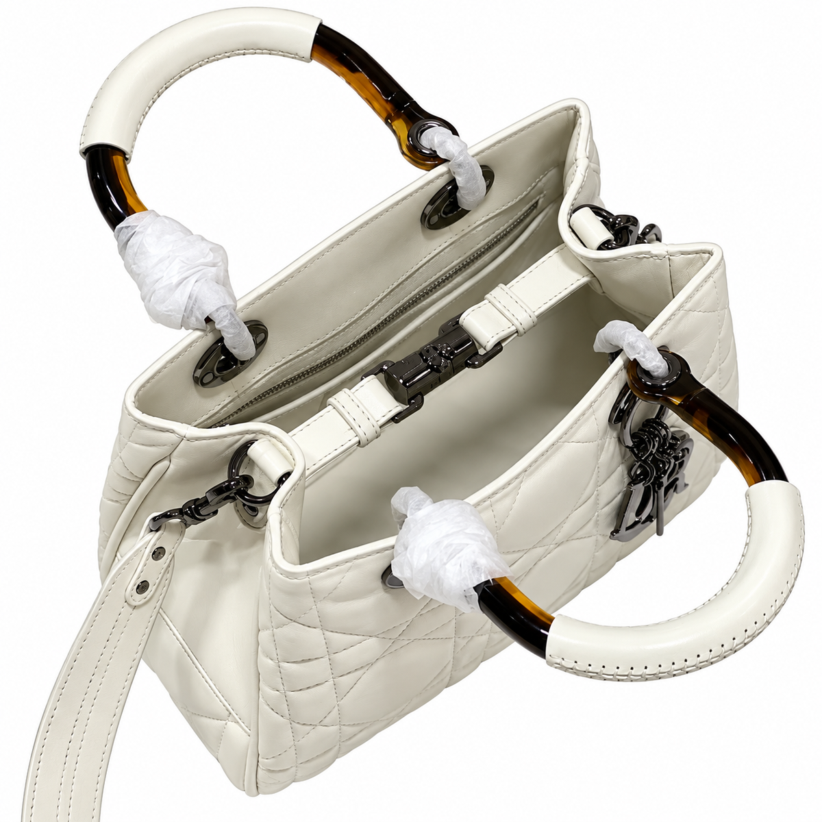 Dior Cannage Quilted Weekend Crossbody Bag 24cm