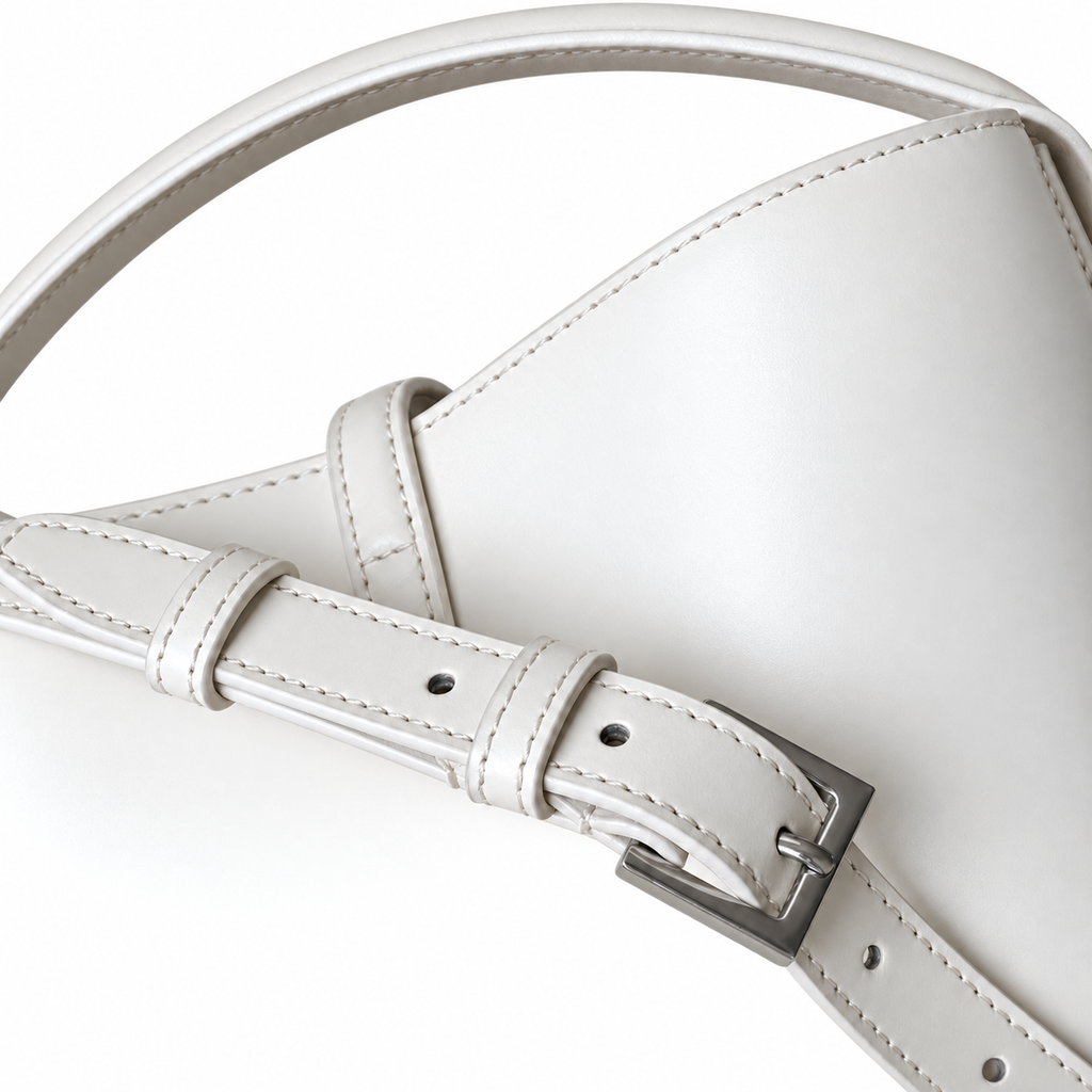 YSL Le 37 Bucket Bag – White Smooth Leather